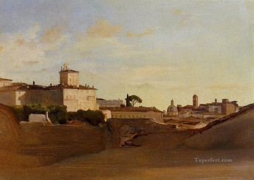 Vista de Pincio Italia plein air Romanticismo Jean Baptiste Camille Corot Pinturas al óleo